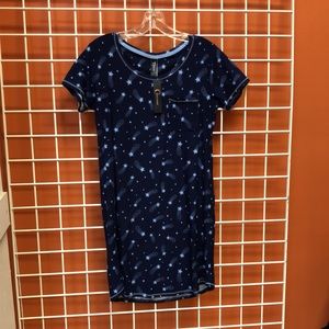 Women’s Peached Jersey Knit Spandex Nightgown with Pocket